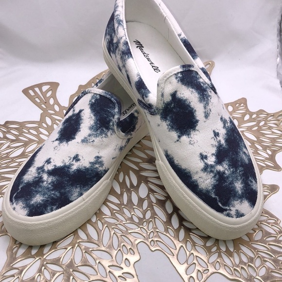 Men’s or Woman’s MADEWELL Tied Dyed Acid Wash Slip On boat Shoes WS 7 MS 5.5 - Picture 4 of 10